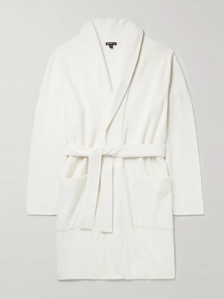 Brushed Cotton and Cashmere-Blend Robe