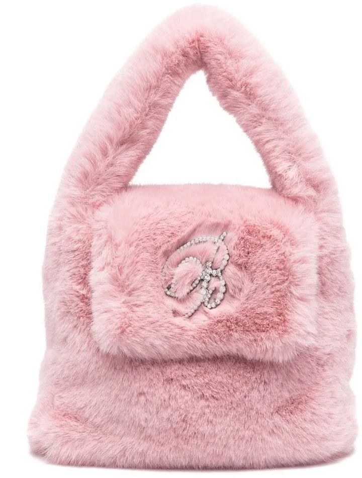 Faux-Fur Detail Tote Bag