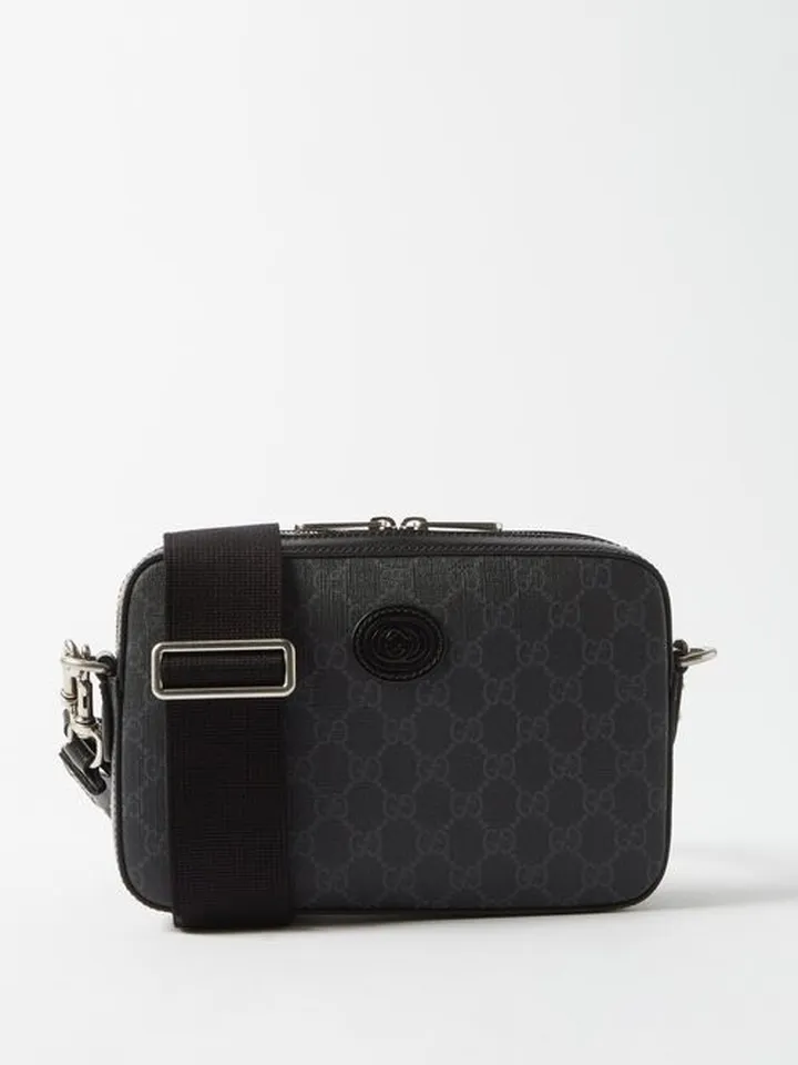 GG-supreme Canvas And Leather Cross-body Bag