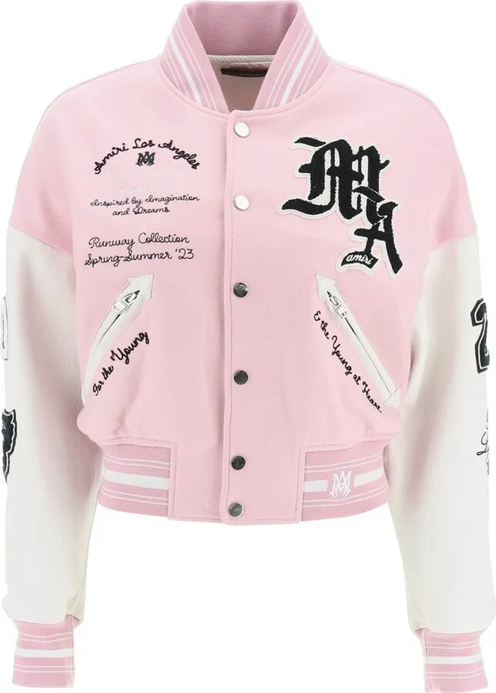 Amiri Logo Patch Bomber Jacket