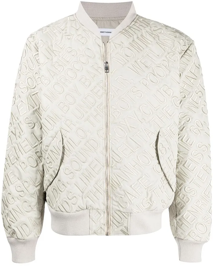 Club Names bomber jacket