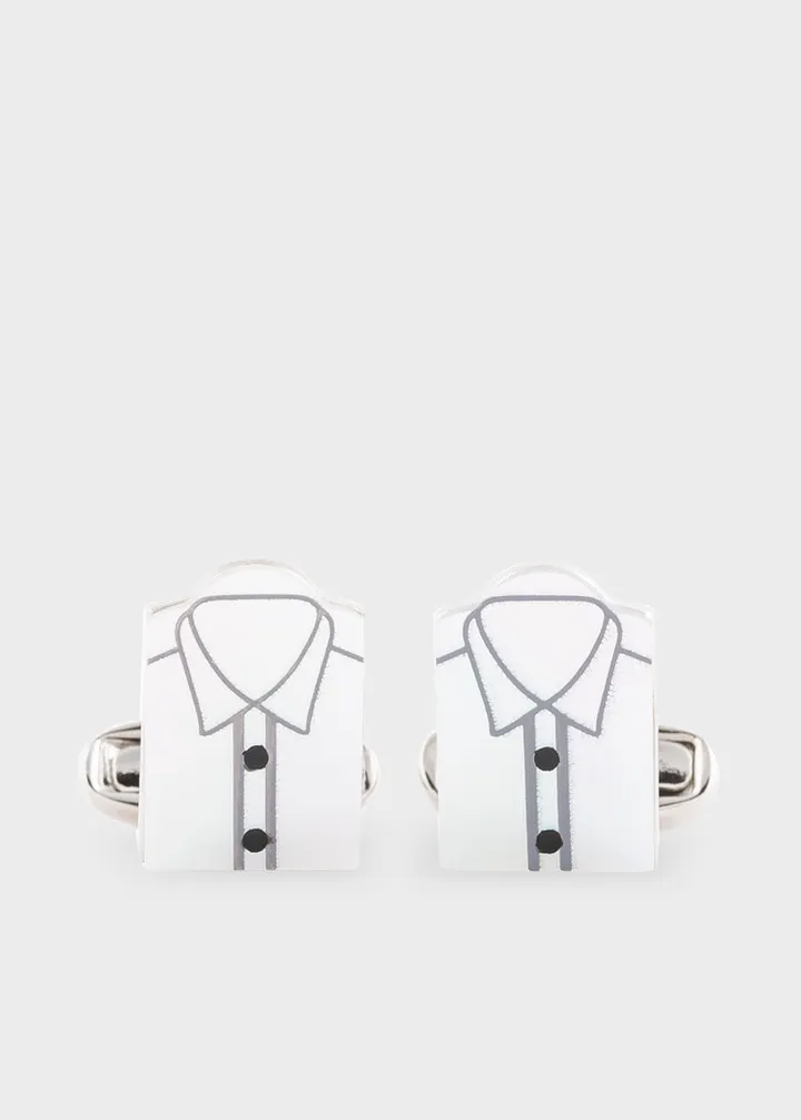 'Shirt' Mother Of Pearl Cufflinks