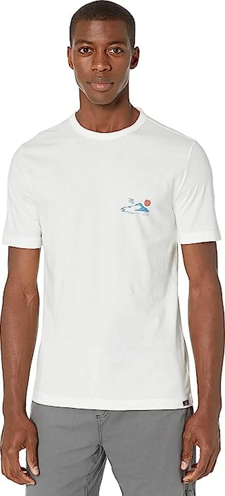 Faherty Graphic Sun and Sea Tee (White) Men's Clothing