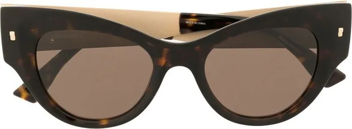 Logo-Plaque Cat-Eye Sunglasses