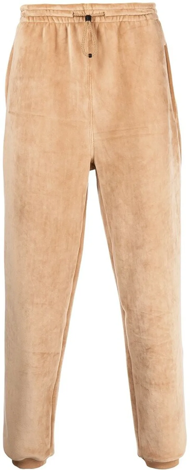 Velvet-Effect Track Pants