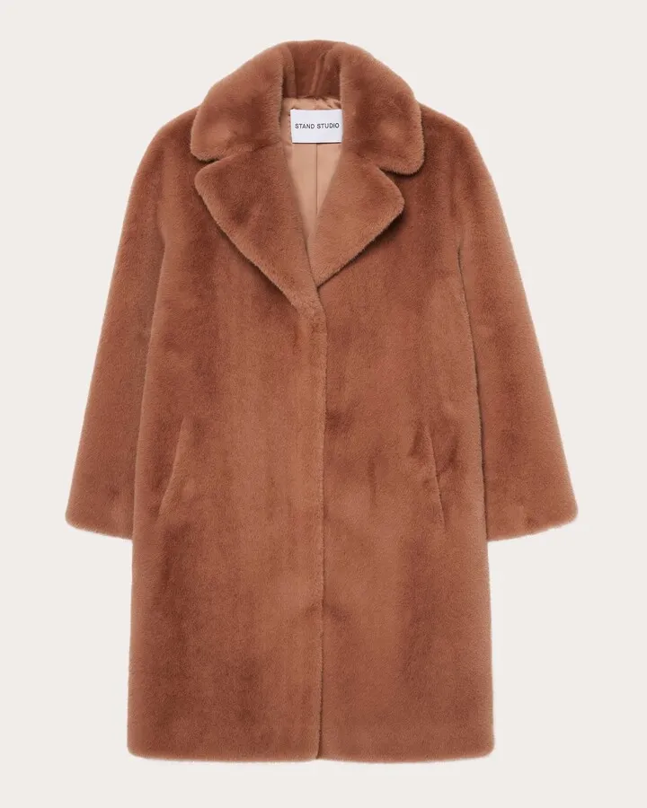 Camille Faux-Fur Cocoon Coat