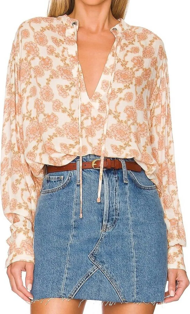 Mia Tunic Top in Ivory
