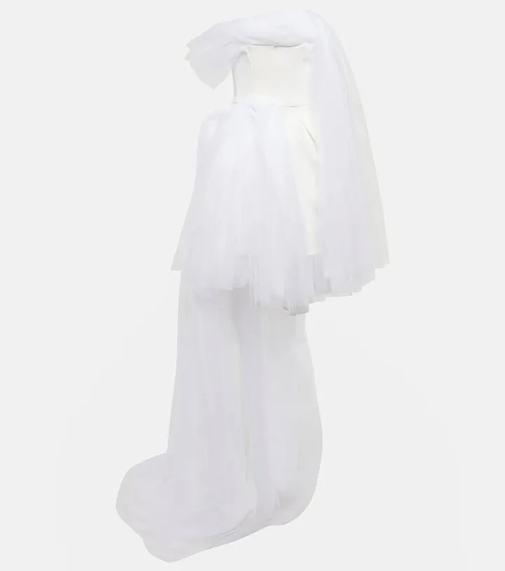 Evermore strapless tulle minidress