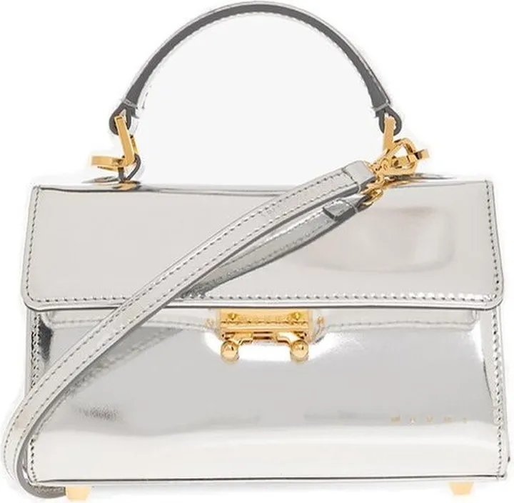 Marni Relativity Logo Embossed Mini Shoulder Bag