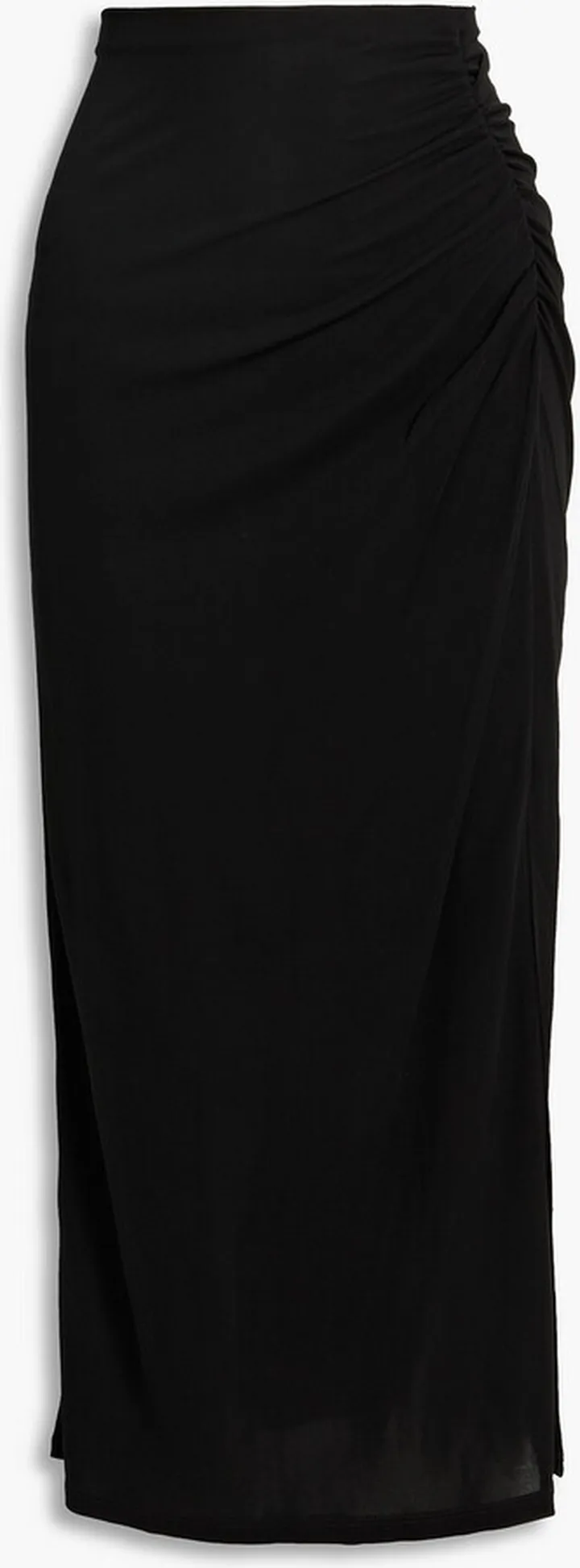 Cybele ruched jersey midi skirt