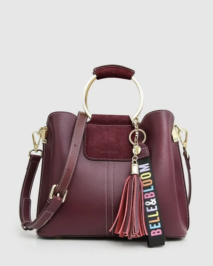 Belle & Bloom Twilight Leather Cross-Body Bag - Merlot