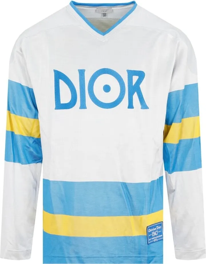 Dior Homme V-Neck Long-Sleeved T-Shirt