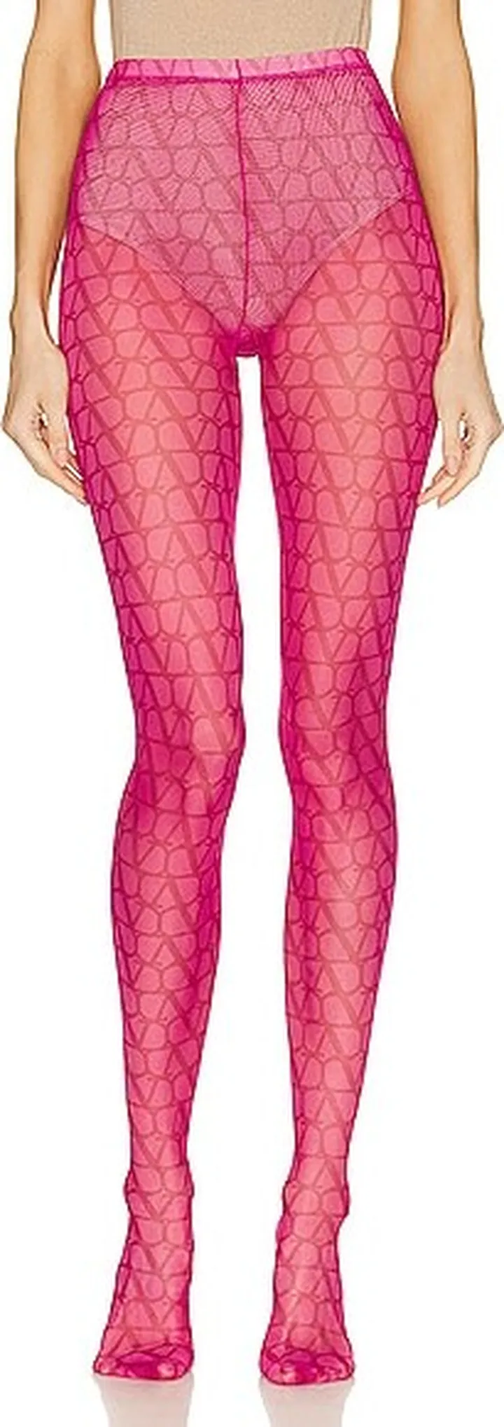 Valentino V Logo Legging in Pink