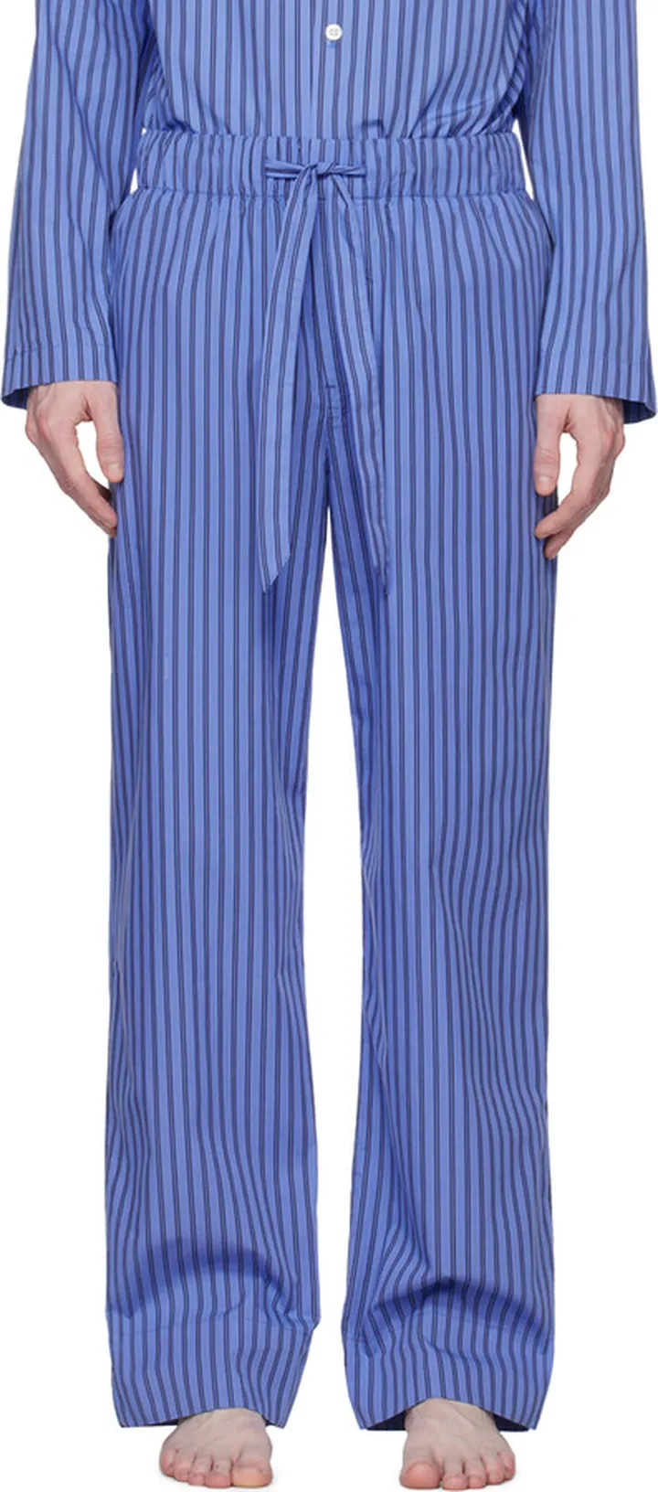 Tekla Blue Striped Pyjama Pants
