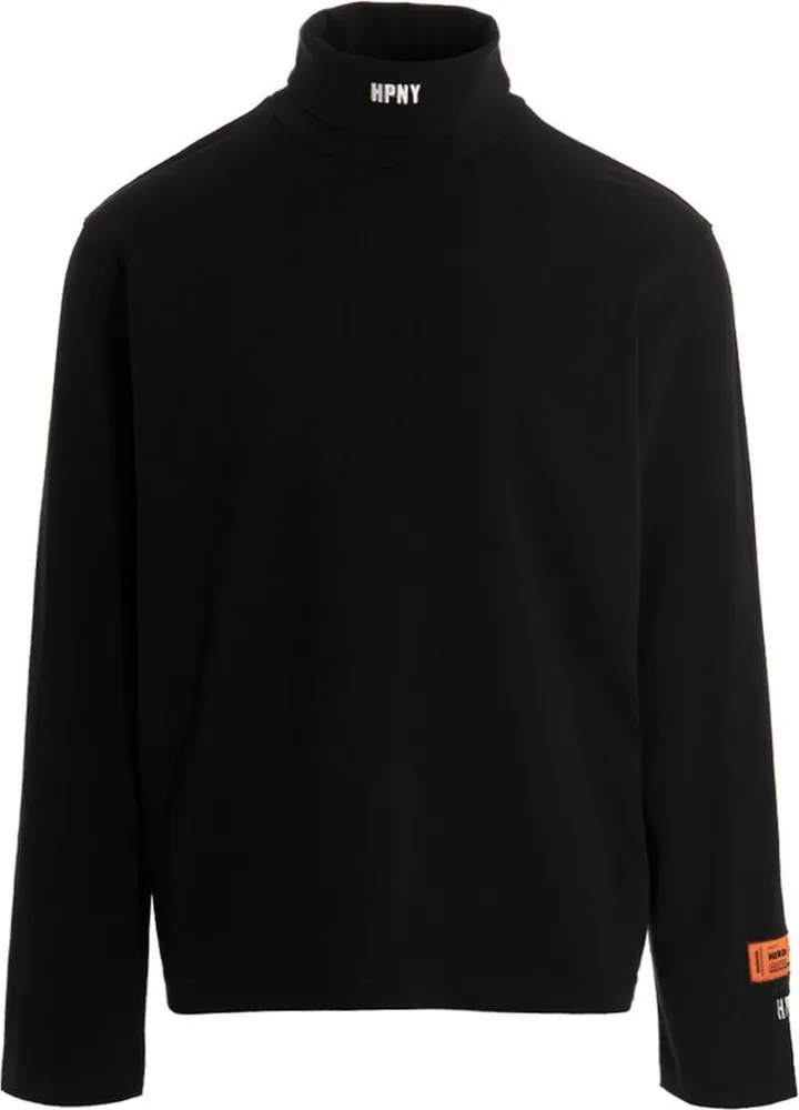 Heron Preston Logo Embroidered Roll Neck T-Shirt