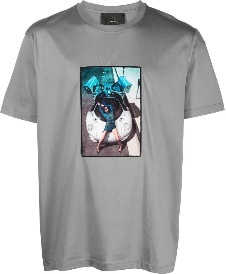 graphic-print short-sleeved T-shirt