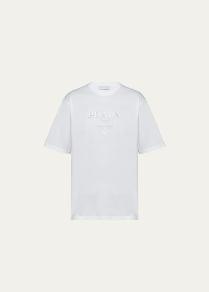 Men's Silicone-Logo Boxy T-Shirt