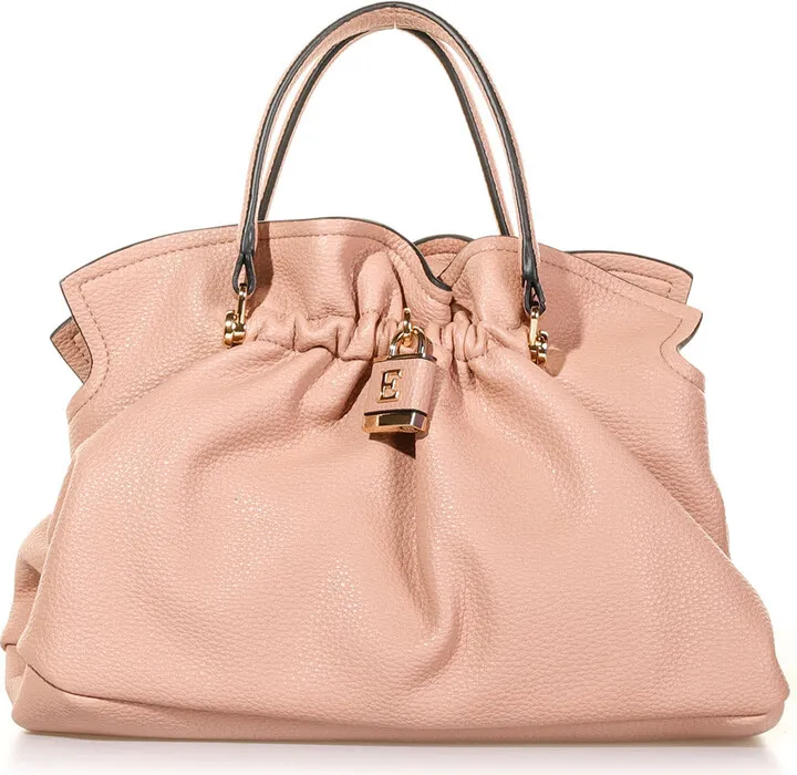 Octavia Curled Small Tote Bag With Shoulder Strap