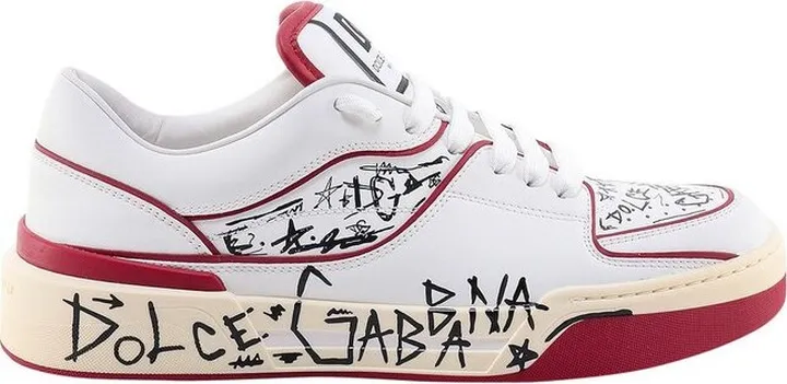 Dolce & Gabbana New Roma Graffiti-Printed Sneakers
