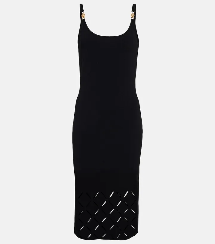 Medusa cutout midi dress
