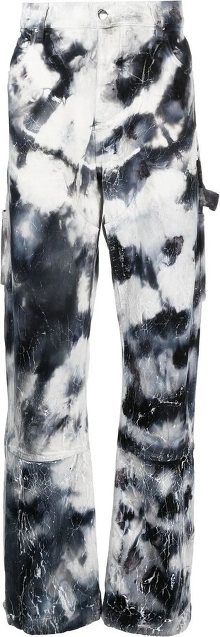 Tie-Dye Wide-Leg Jeans