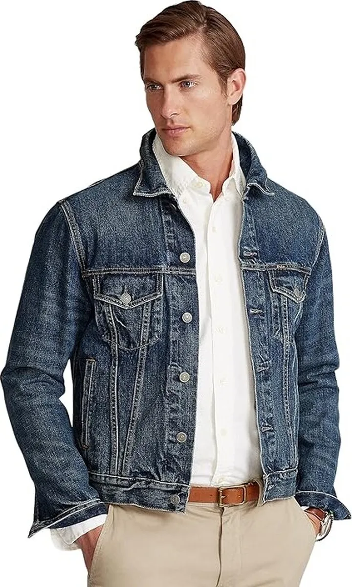 Polo Ralph Lauren Denim Icon Trucker Jacket (Trenton) Men's Coat