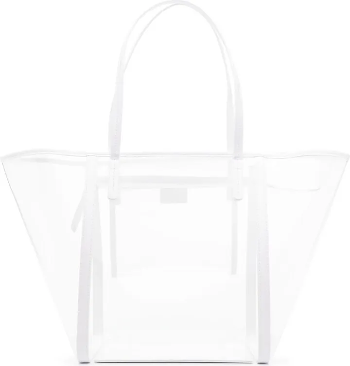 White Club Transparent Tote Bag