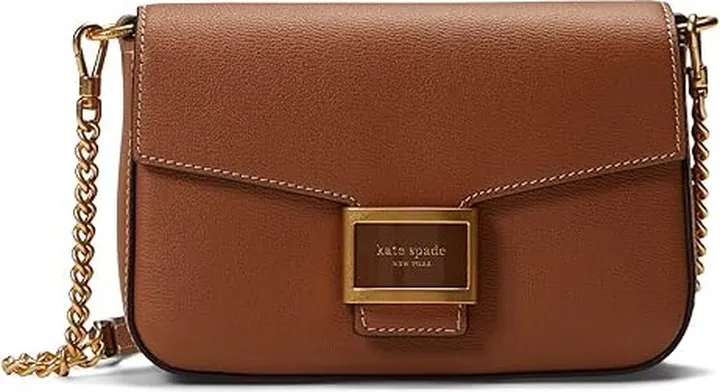 Kate Spade New York Katy Flap Chain Crossbody (Allspice Cake) Handbags