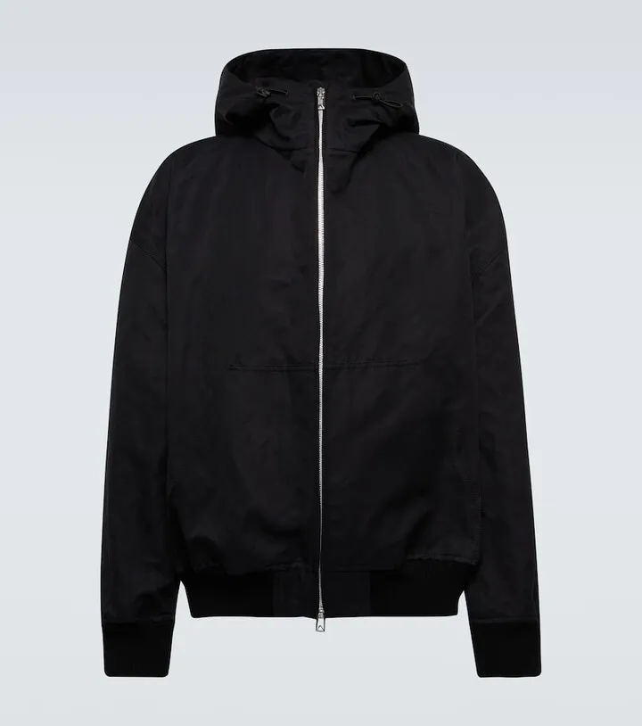 Metal cotton hooded jacket