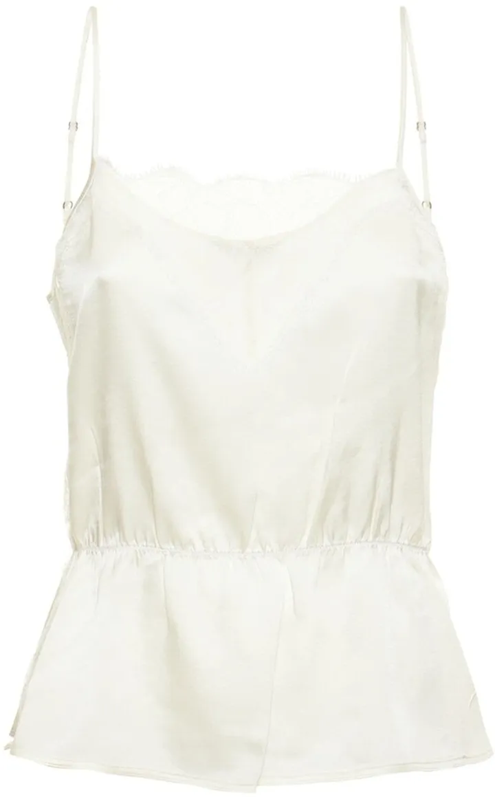 Rose lace camisole top