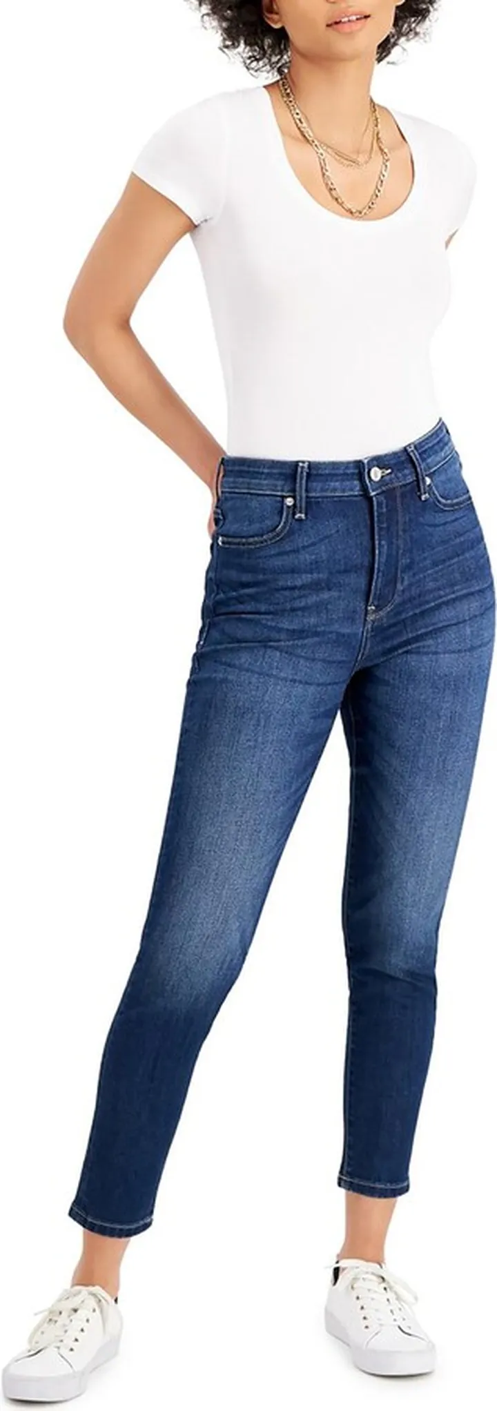 Womens Denim Whisker Wash Jeggings