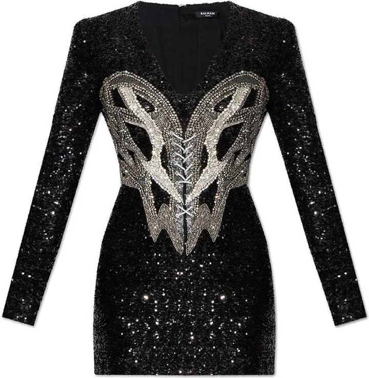 Balmain Short Embroidered Dress