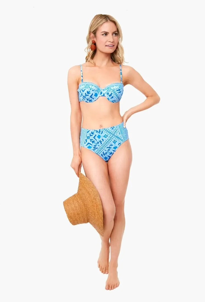 Calm Water High Waist Bikini Bottom