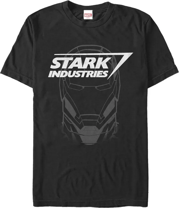 Men's Marvel Stark Industries Iron Man Logo T-Shirt - Black - X Large