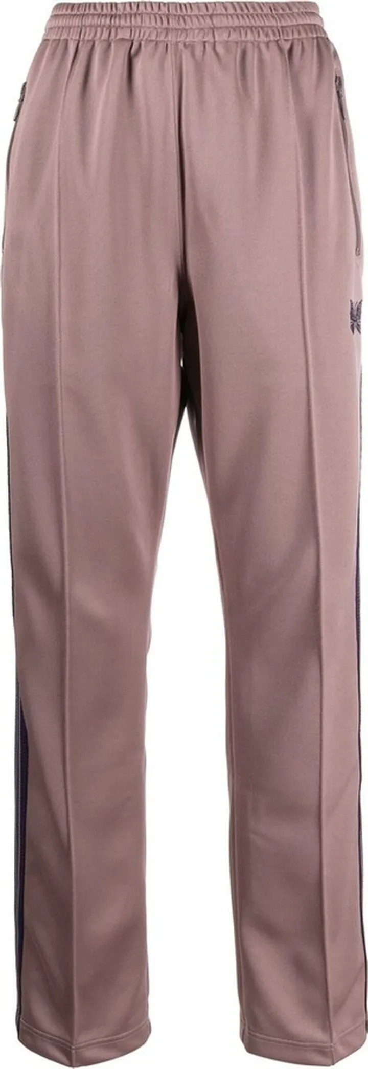 Elasticated-Waist Straight-Leg Trousers