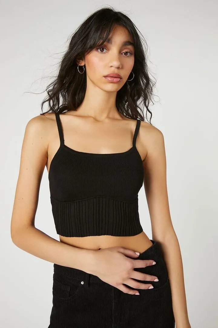 Ribbed Sweater-Knit Cami