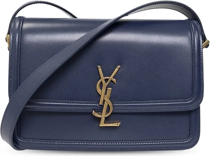 Saint Laurent Solferino Logo Plaque Medium Shoulder Bag
