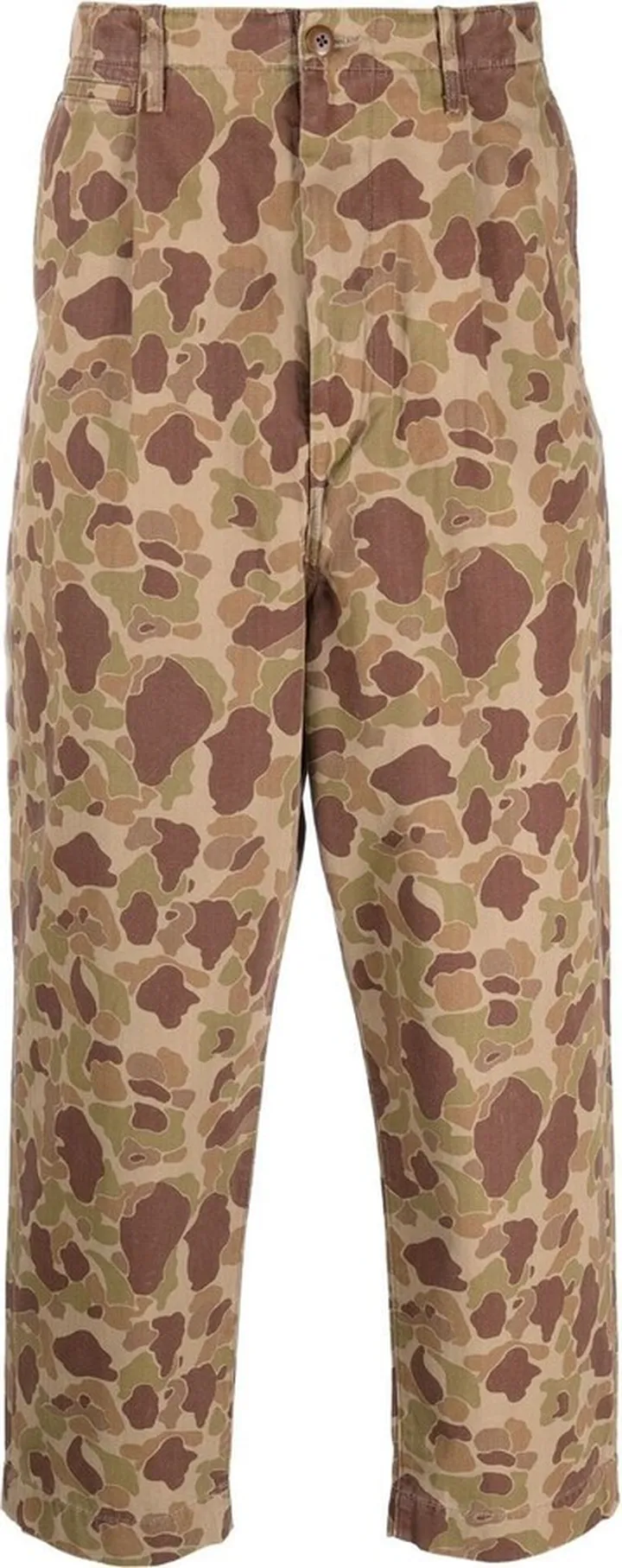 All-Over Print Cotton Trousers