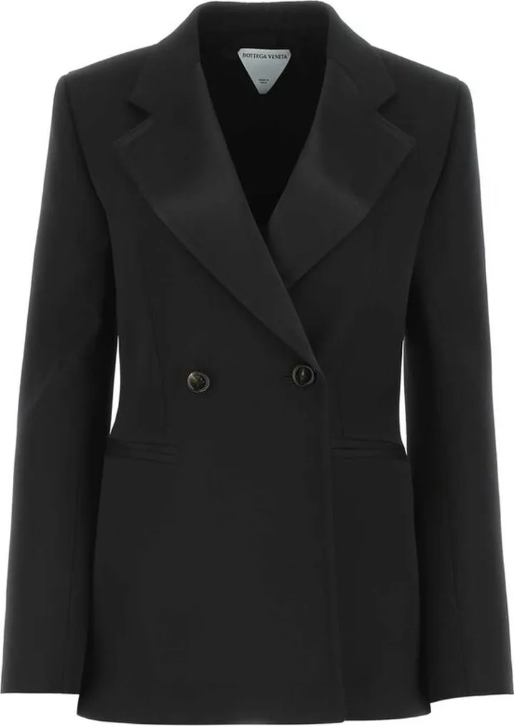 Bottega Veneta Curved Sleeves Compact Satin Jacket