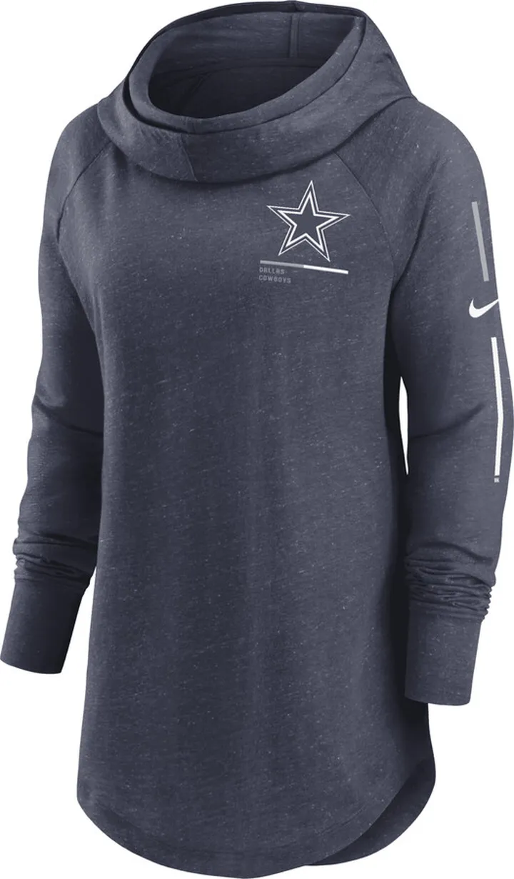 Nike Women's Minimal Statement (NFL Dallas Cowboys) Pullover Hoodie in Blue