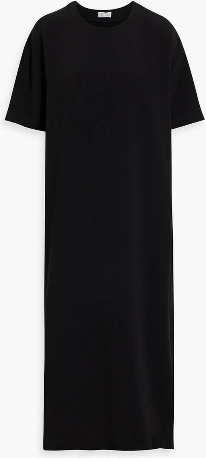 Bead-embellished crepe midi dress