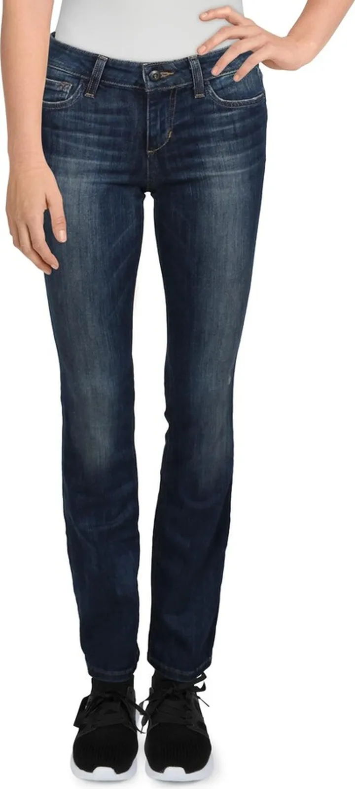 Vintage Reserve Womens Distressed Skinny Bootcut Jeans