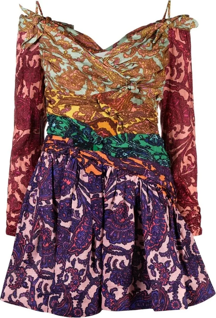 Tiggy Bow paisley-print minidress