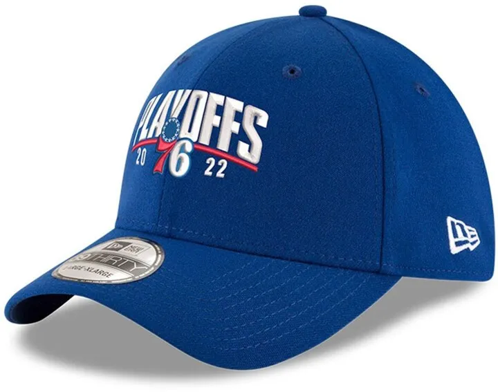 Men's New Era Royal Philadelphia 76ers 2022 Nba Playoffs Arch 39THIRTY Flex Hat