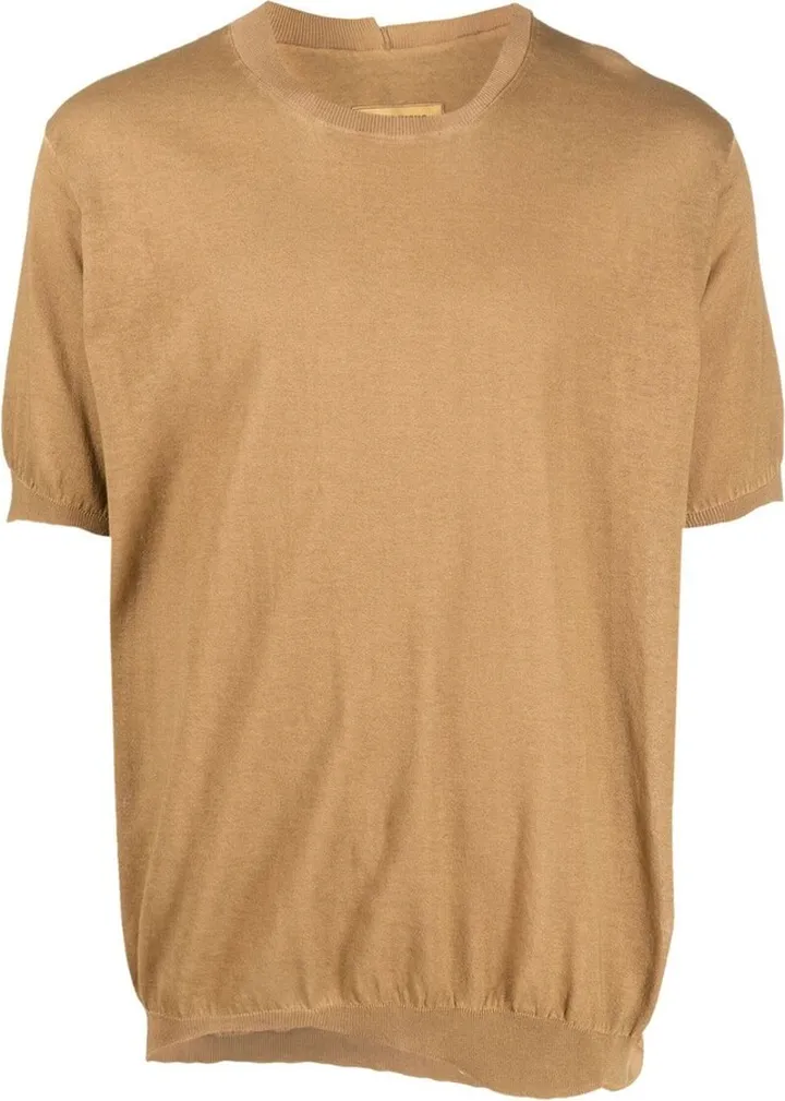 short-sleeve knitted T-shirt