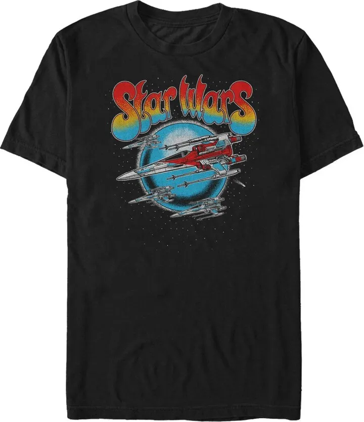Men's Star Wars: The Rise of Skywalker Groovy Flight T-Shirt - Black - X Large