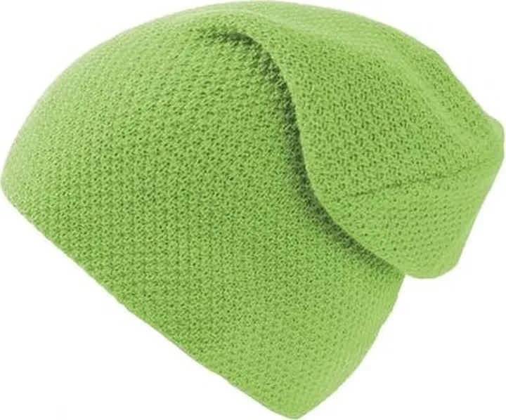 Atlantis Atlantis Snobby Waffle Knit Beanie - Green