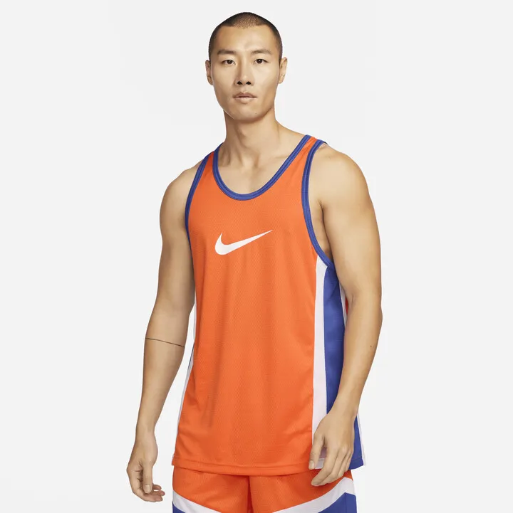 Nike Men's Icon Dri-FIT Basketball Jersey in Orange