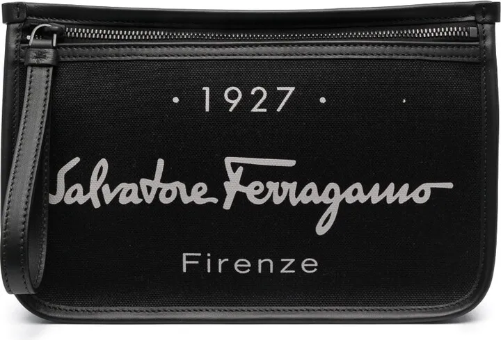 Logo-Print Wash Bag