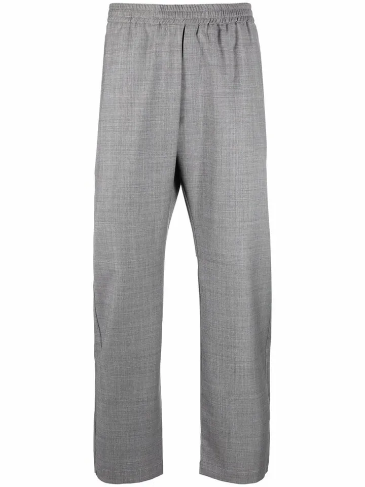 Mid-Rise Straight Leg Trousers